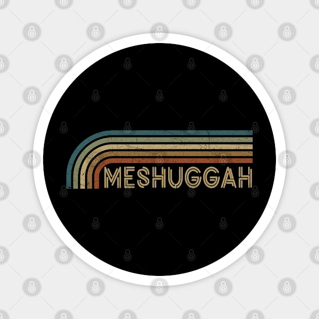 Meshuggah Retro Stripes Magnet by paintallday